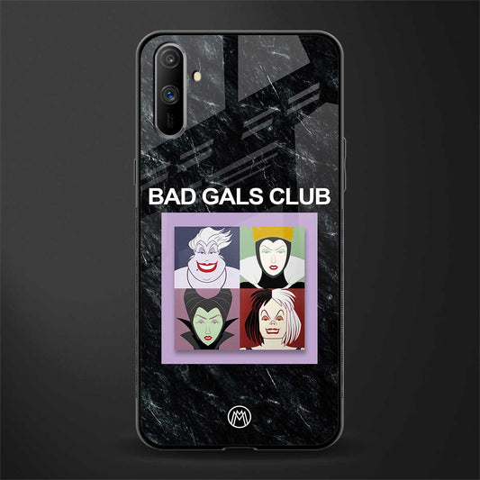 bad gals club glass case for realme c3 image