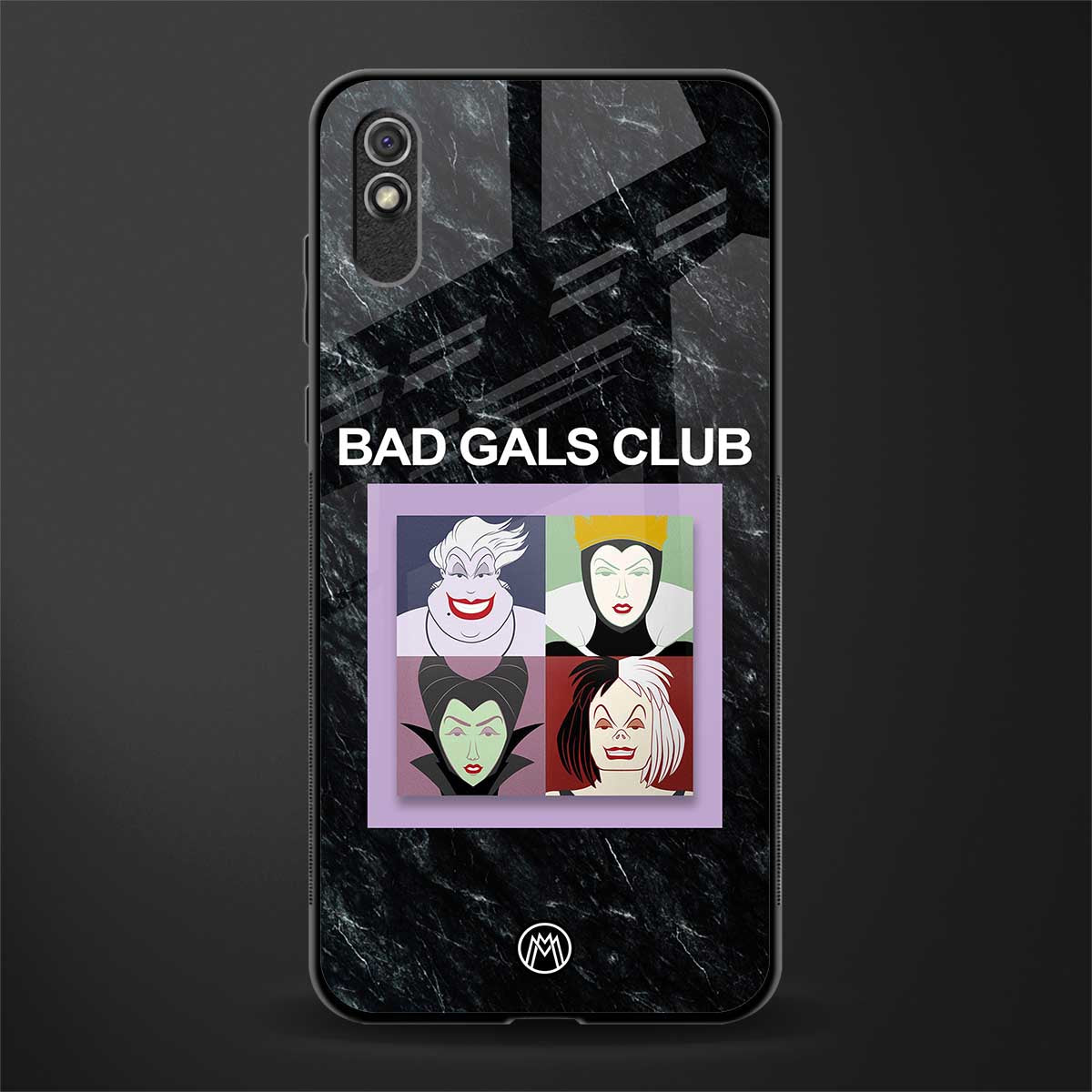 bad gals club glass case for redmi 9i image