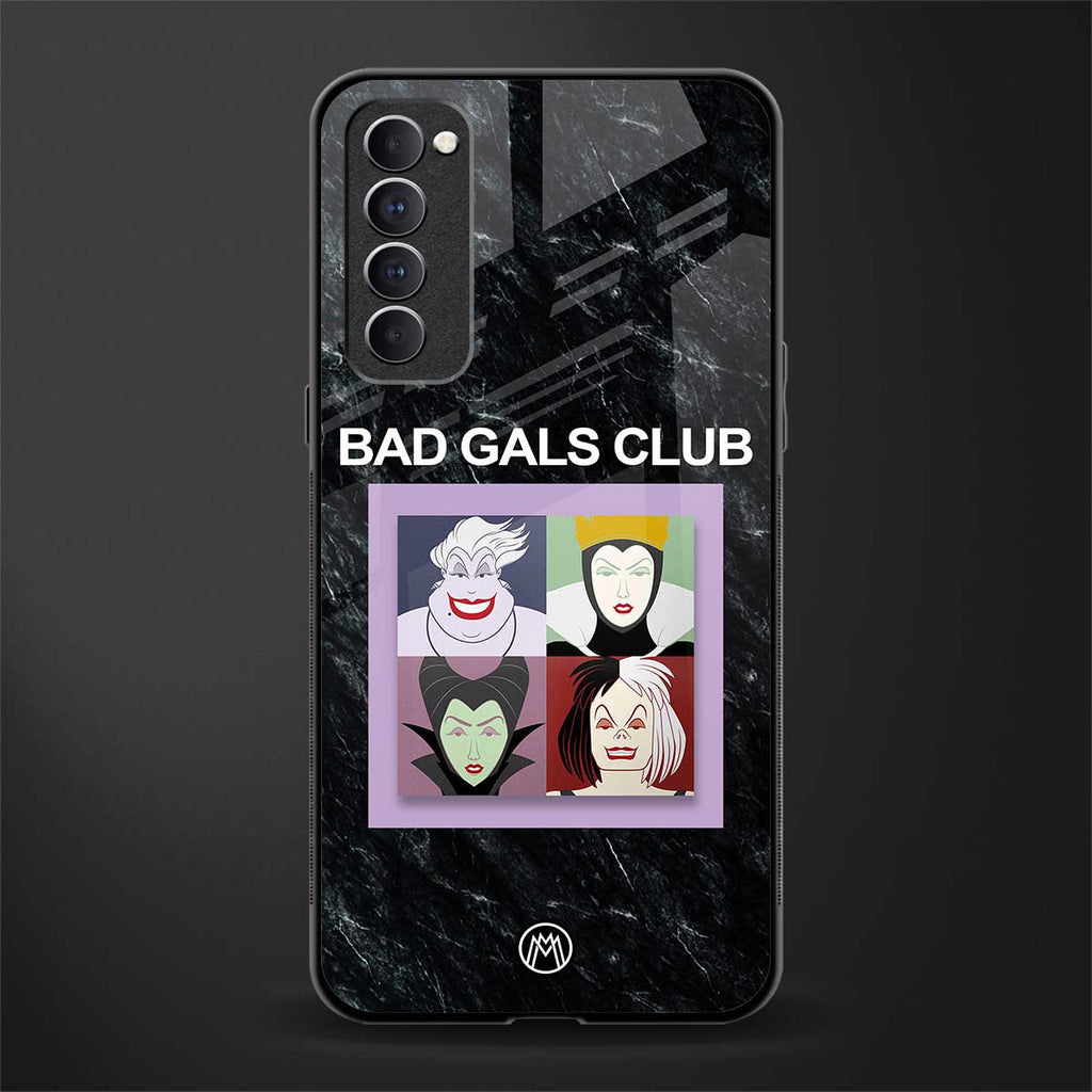 bad gals club glass case for oppo reno 4 pro image