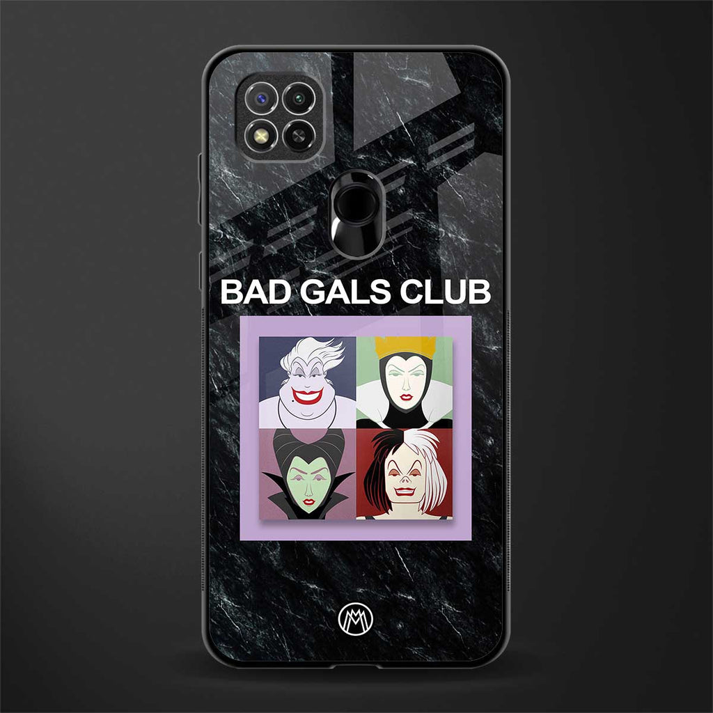 bad gals club glass case for redmi 9c image