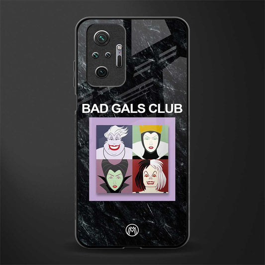bad gals club glass case for redmi note 10 pro image
