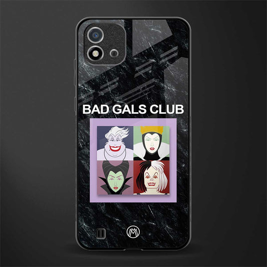bad gals club glass case for realme c20 image