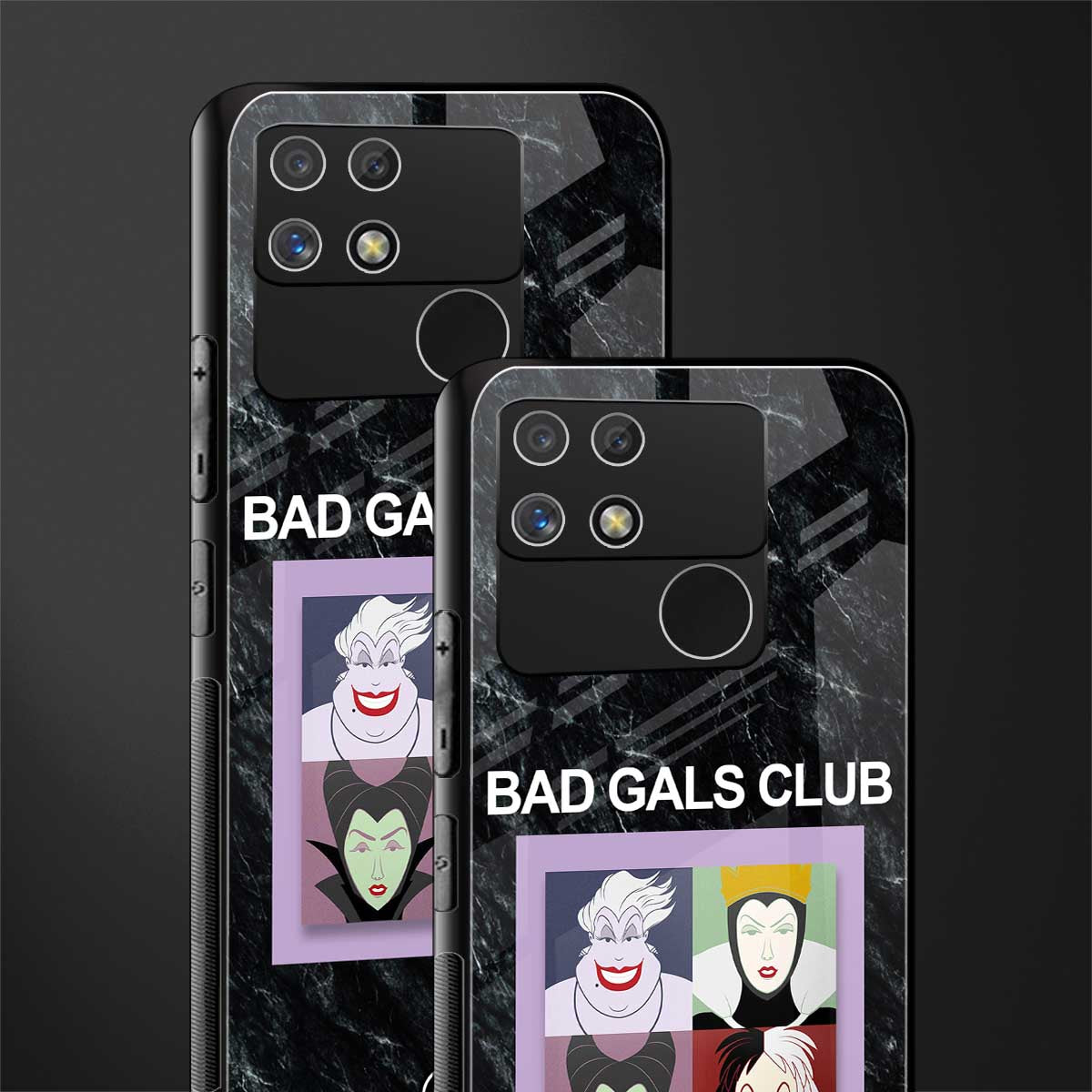 bad gals club back phone cover | glass case for realme narzo 50a