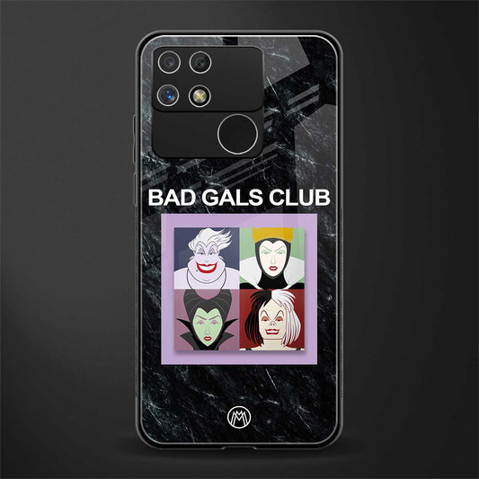 bad gals club back phone cover | glass case for realme narzo 50a