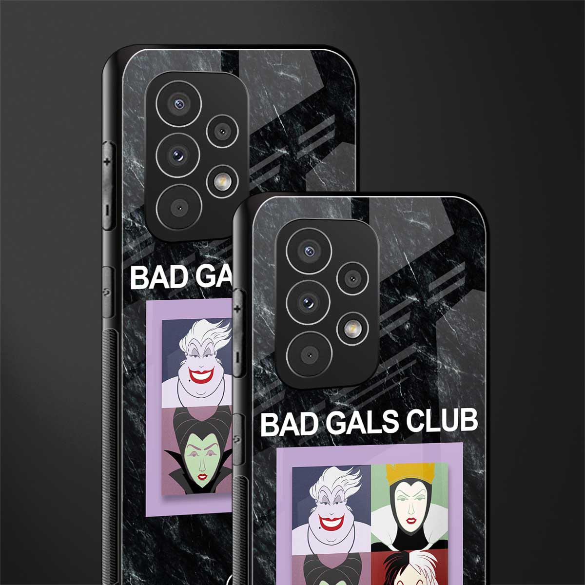 bad gals club back phone cover | glass case for samsung galaxy a53 5g