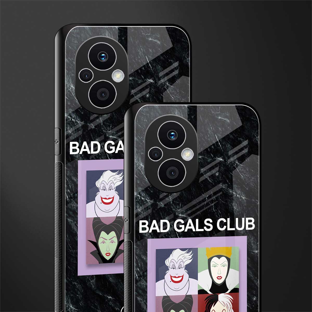 bad gals club back phone cover | glass case for oppo f21 pro 5g