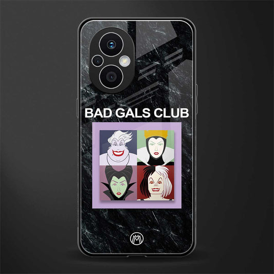 bad gals club back phone cover | glass case for oppo f21 pro 5g