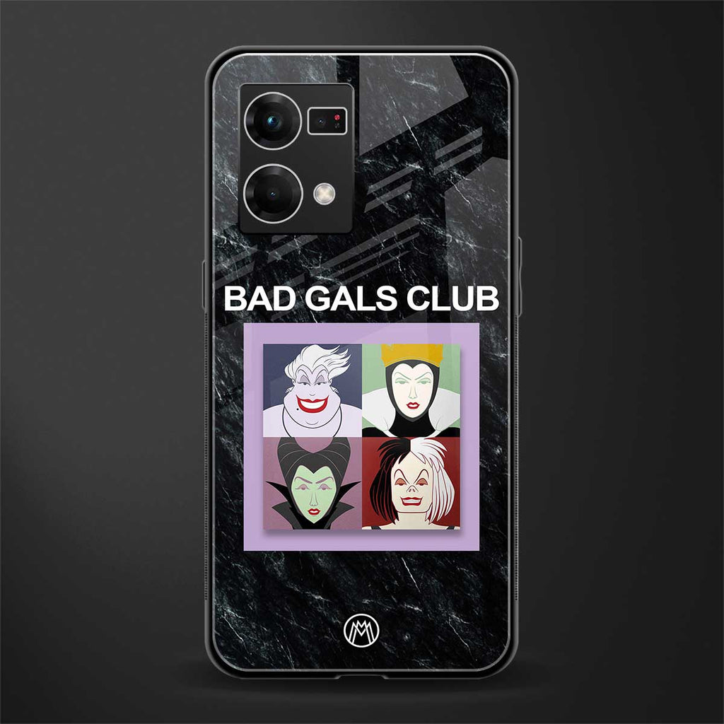 bad gals club back phone cover | glass case for oppo f21 pro 4g