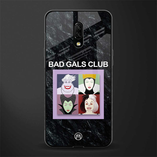 bad gals club glass case for oneplus 7 image