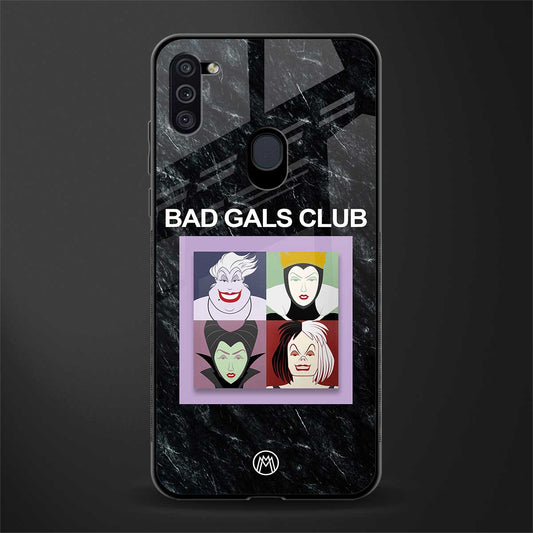 bad gals club glass case for samsung galaxy m11 image