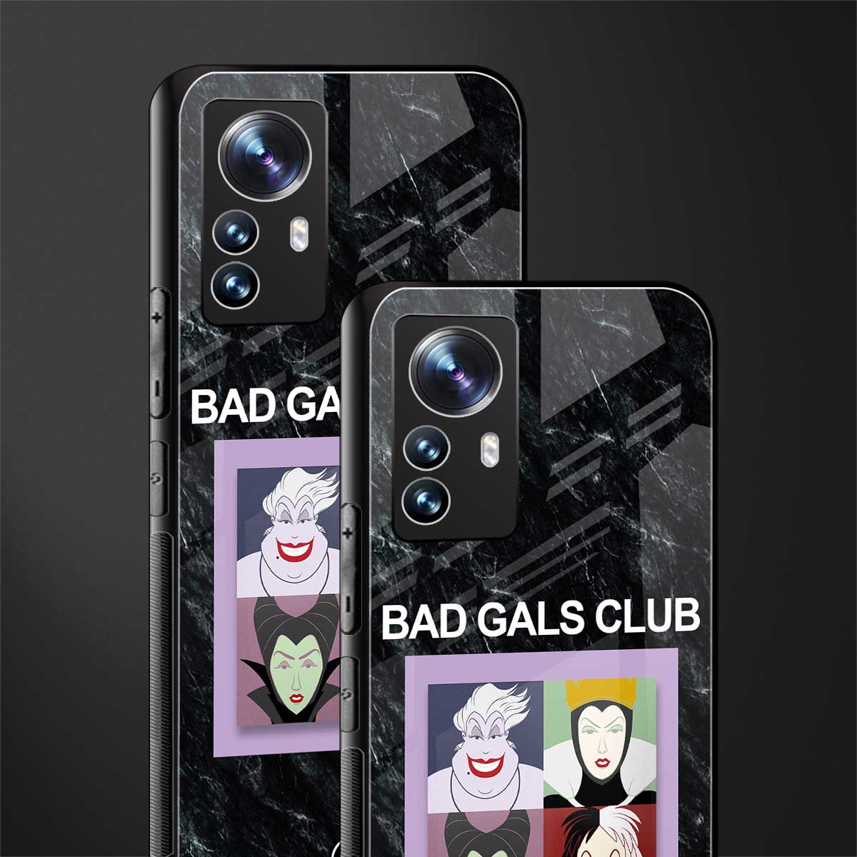 bad gals club back phone cover | glass case for xiaomi 12 pro