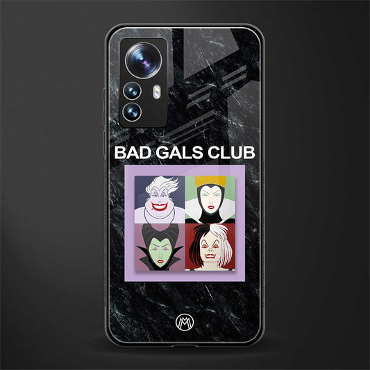 bad gals club back phone cover | glass case for xiaomi 12 pro