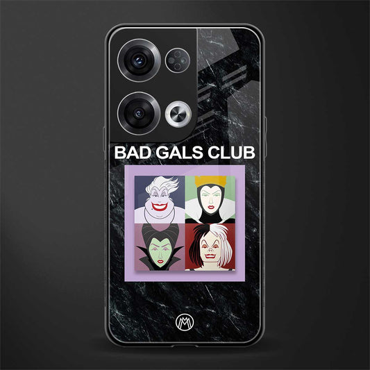 bad gals club back phone cover | glass case for oppo reno 8 pro