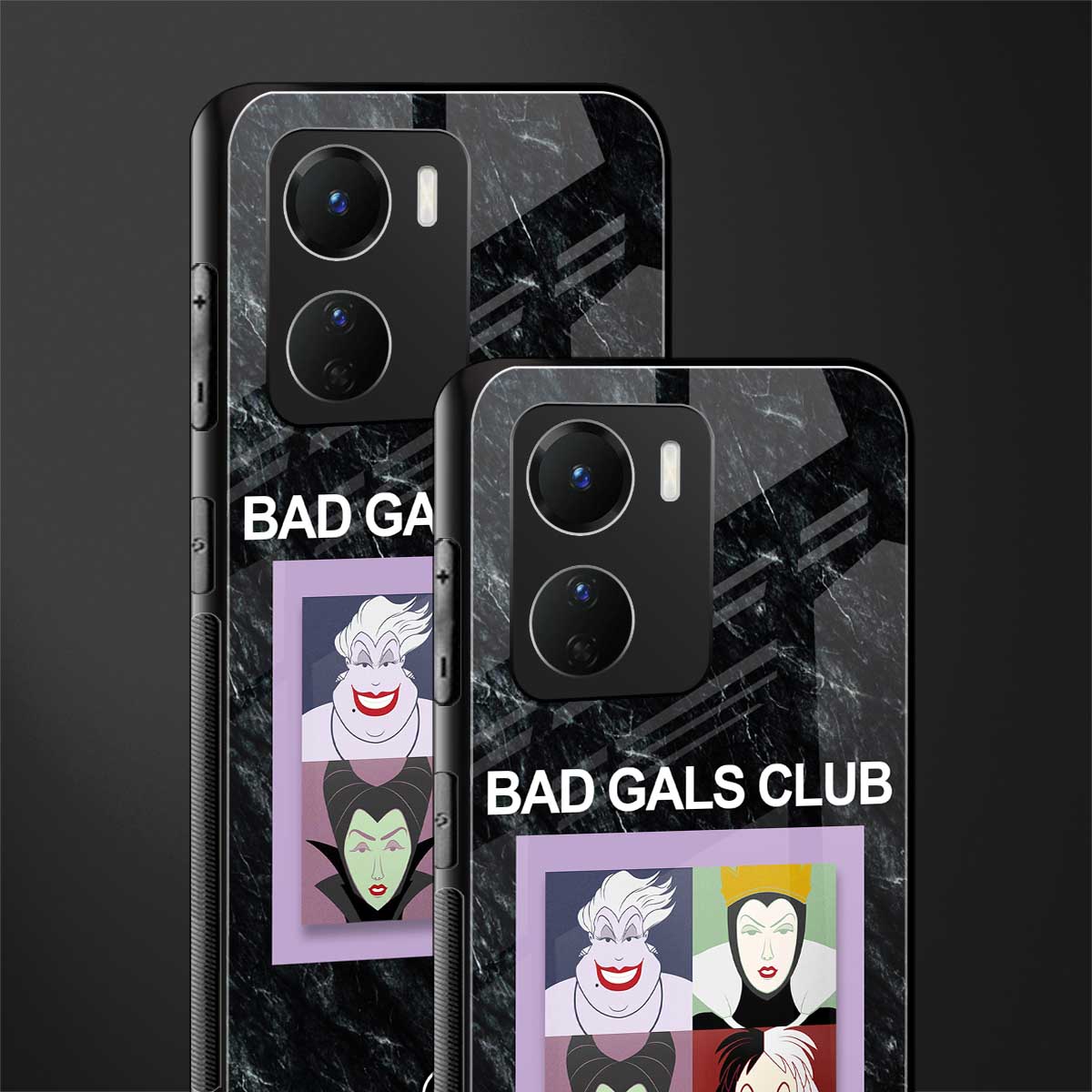 bad gals club back phone cover | glass case for vivo y16