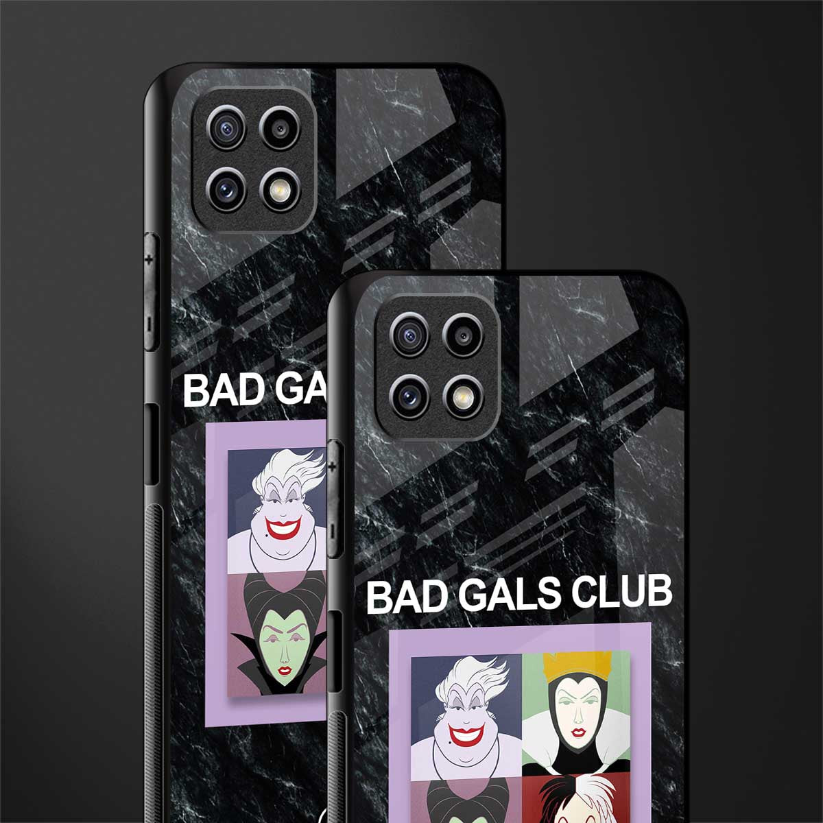 bad gals club back phone cover | glass case for samsung galaxy f42