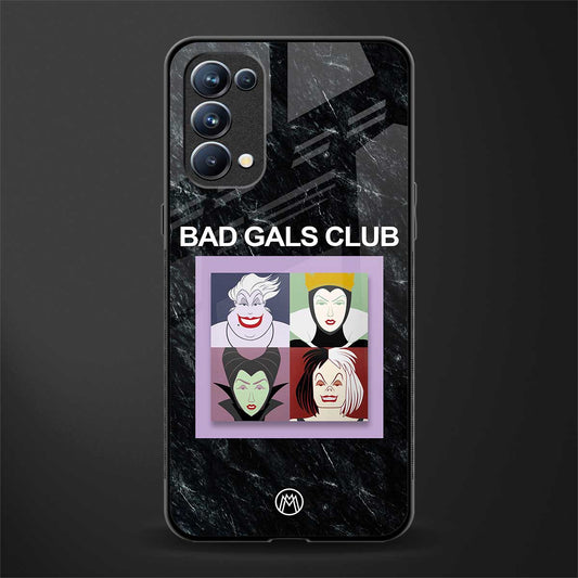 bad gals club back phone cover | glass case for oppo reno 5