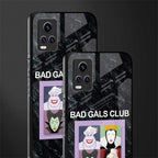 bad gals club back phone cover | glass case for vivo v21e 4g