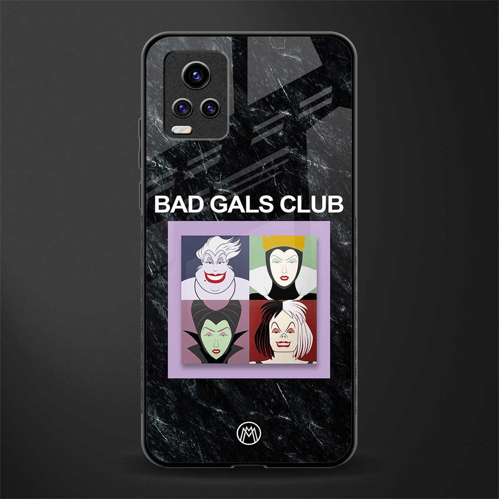 bad gals club back phone cover | glass case for vivo v21e 4g