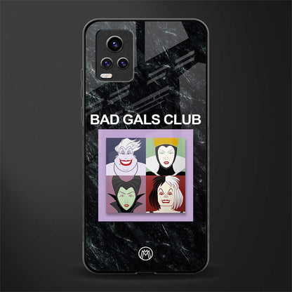 bad gals club back phone cover | glass case for vivo v21e 4g