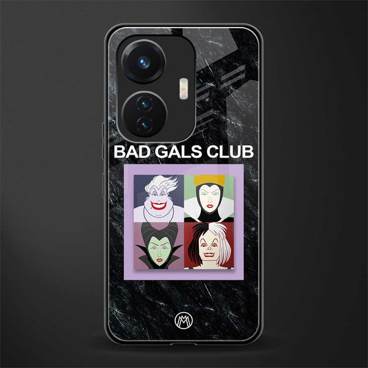 bad gals club back phone cover | glass case for vivo t1 44w 4g