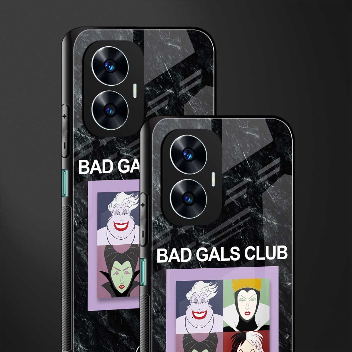 bad gals club back phone cover | glass case for realme c55