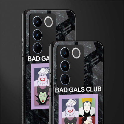 bad gals club back phone cover | glass case for vivo v27 pro 5g