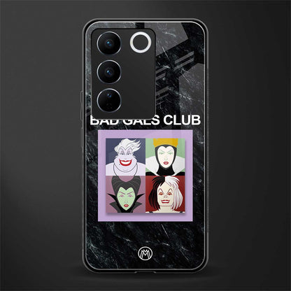 bad gals club back phone cover | glass case for vivo v27 pro 5g