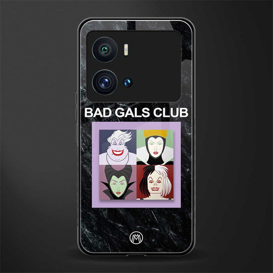 bad gals club back phone cover | glass case for iQOO 9 Pro