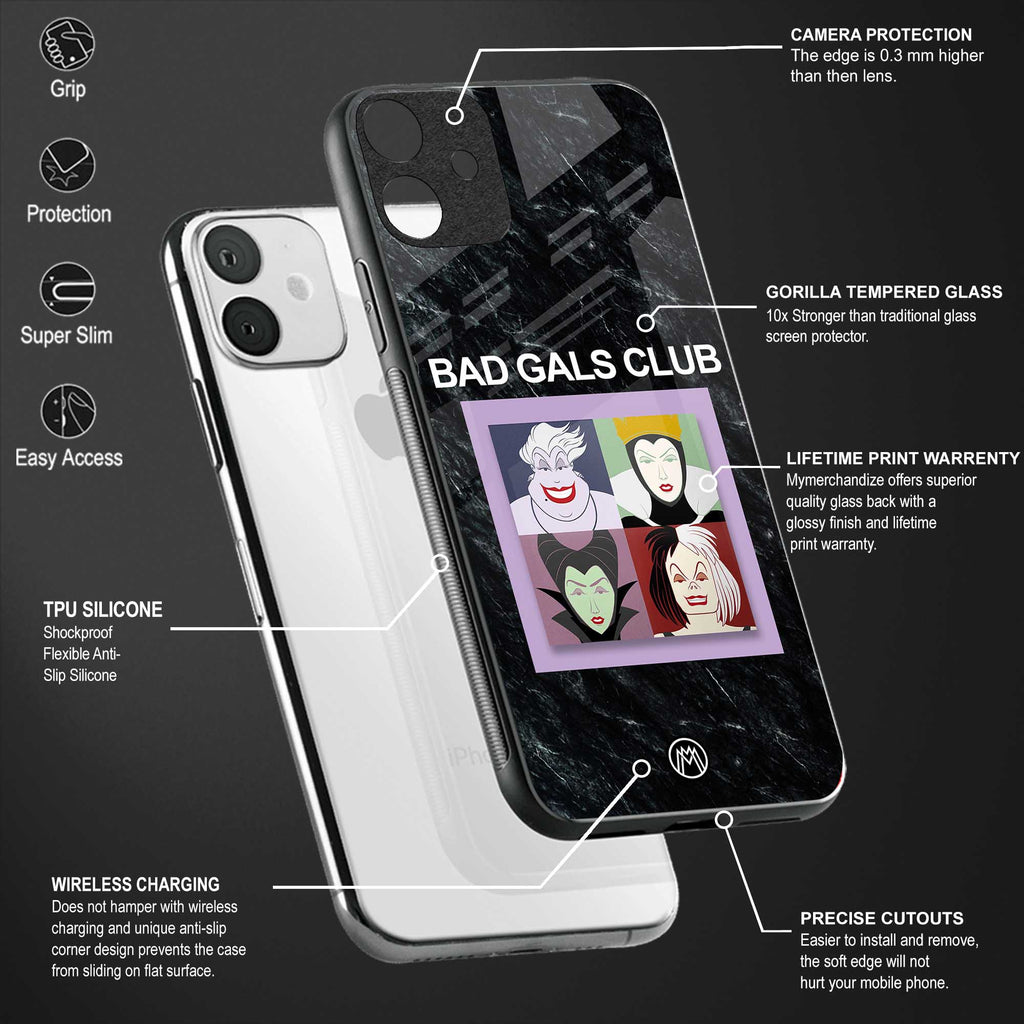bad gals club back phone cover | glass case for samsung galaxy a04