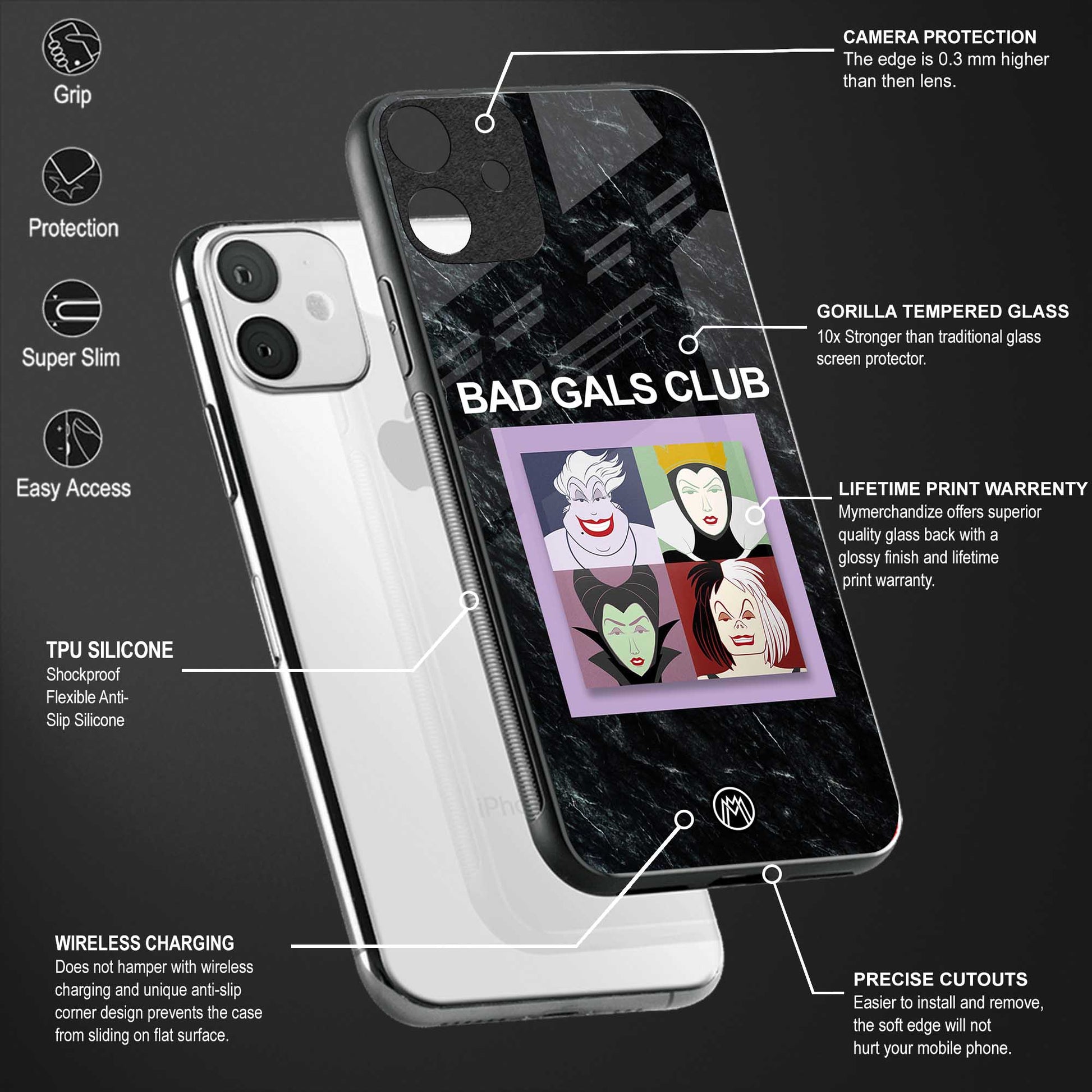 bad gals club glass case for realme xt image-4