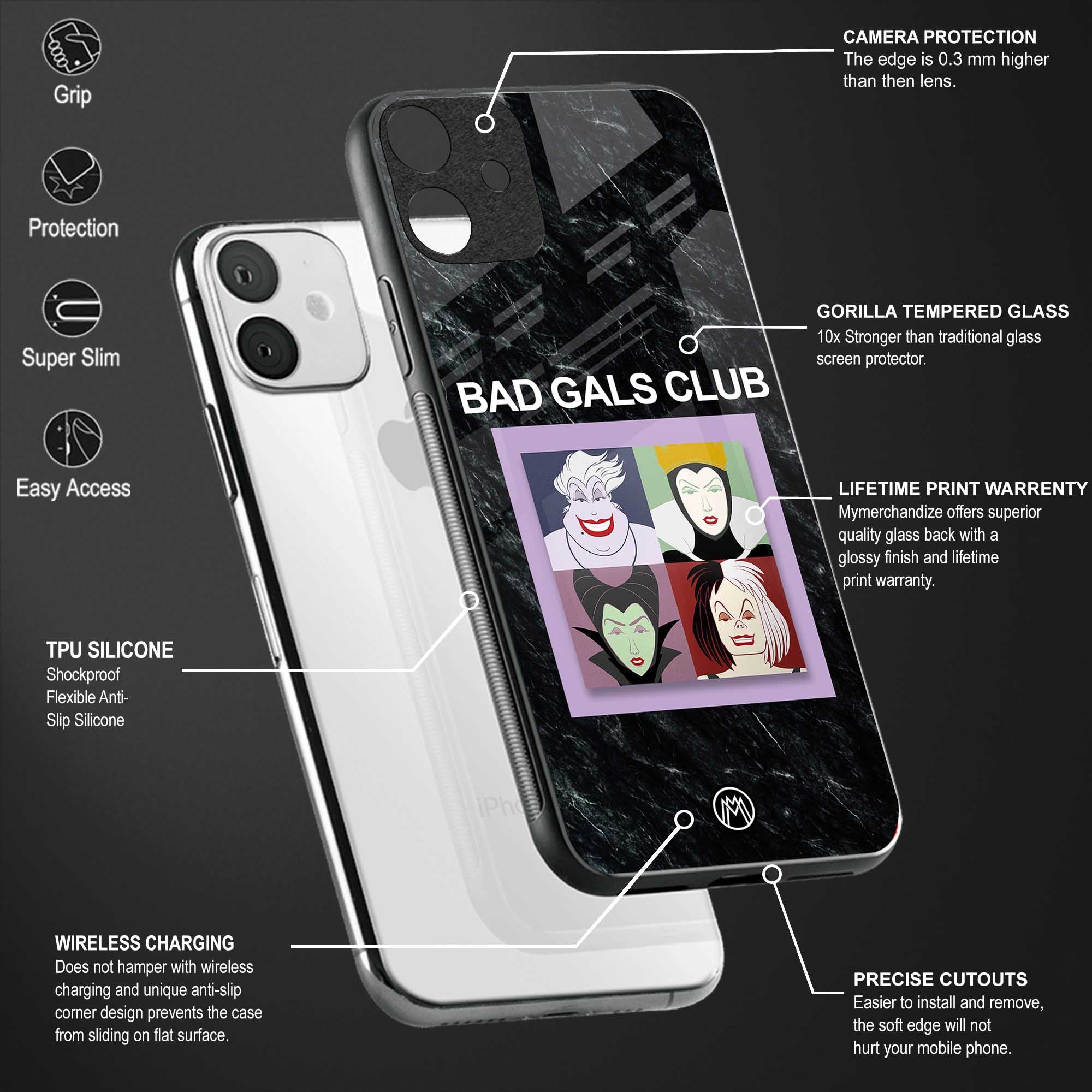 bad gals club glass case for redmi note 10 image-4