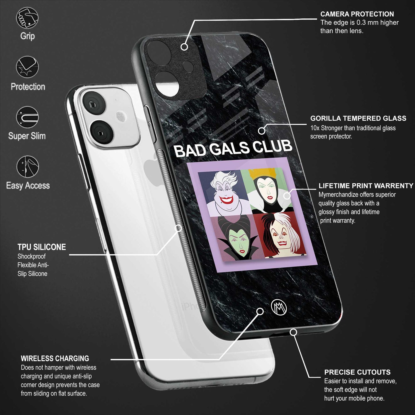 bad gals club glass case for poco x3 pro image-4