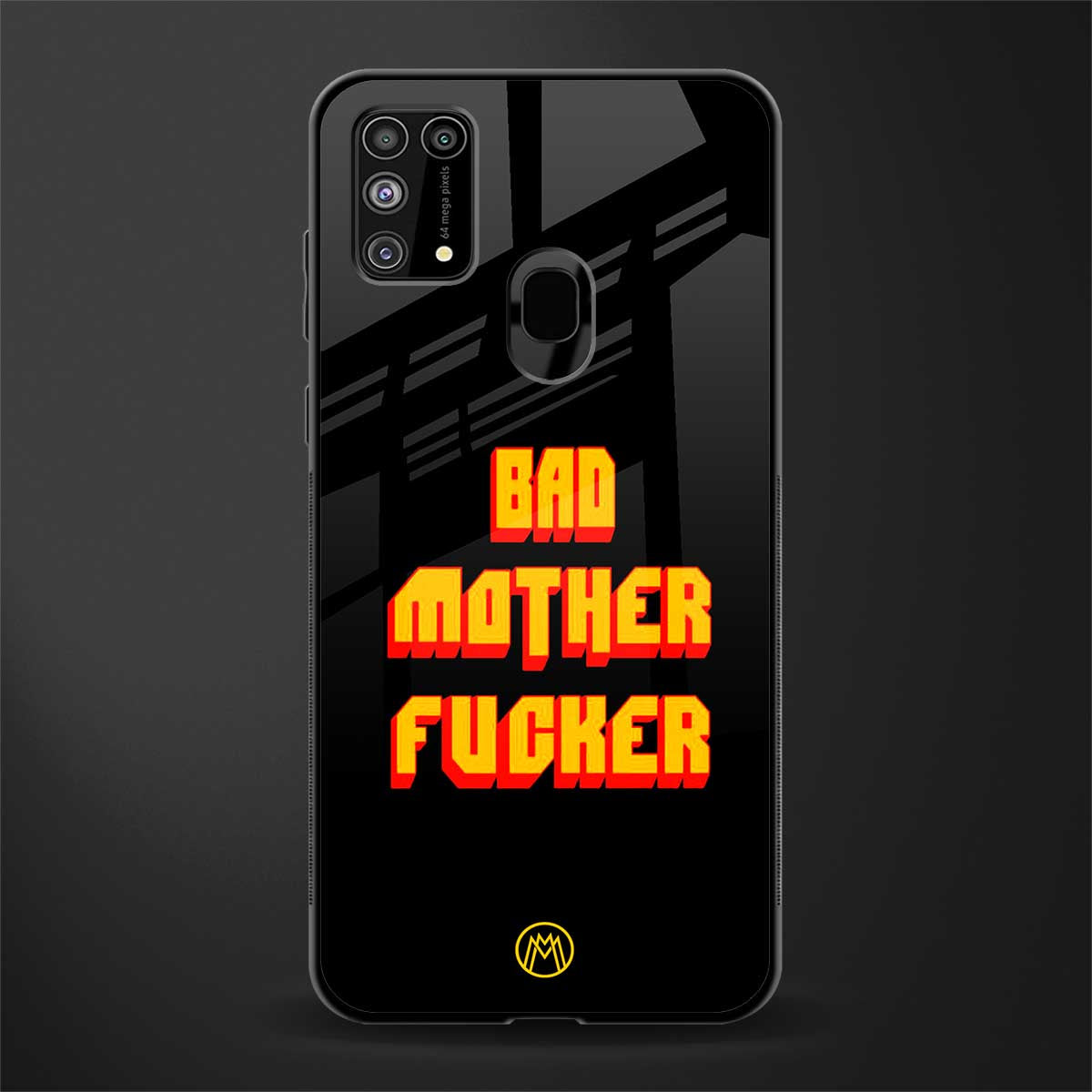 bad motherfcker glass case for samsung galaxy m31 image