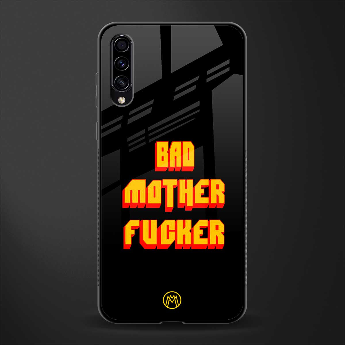 bad motherfcker glass case for samsung galaxy a70 image