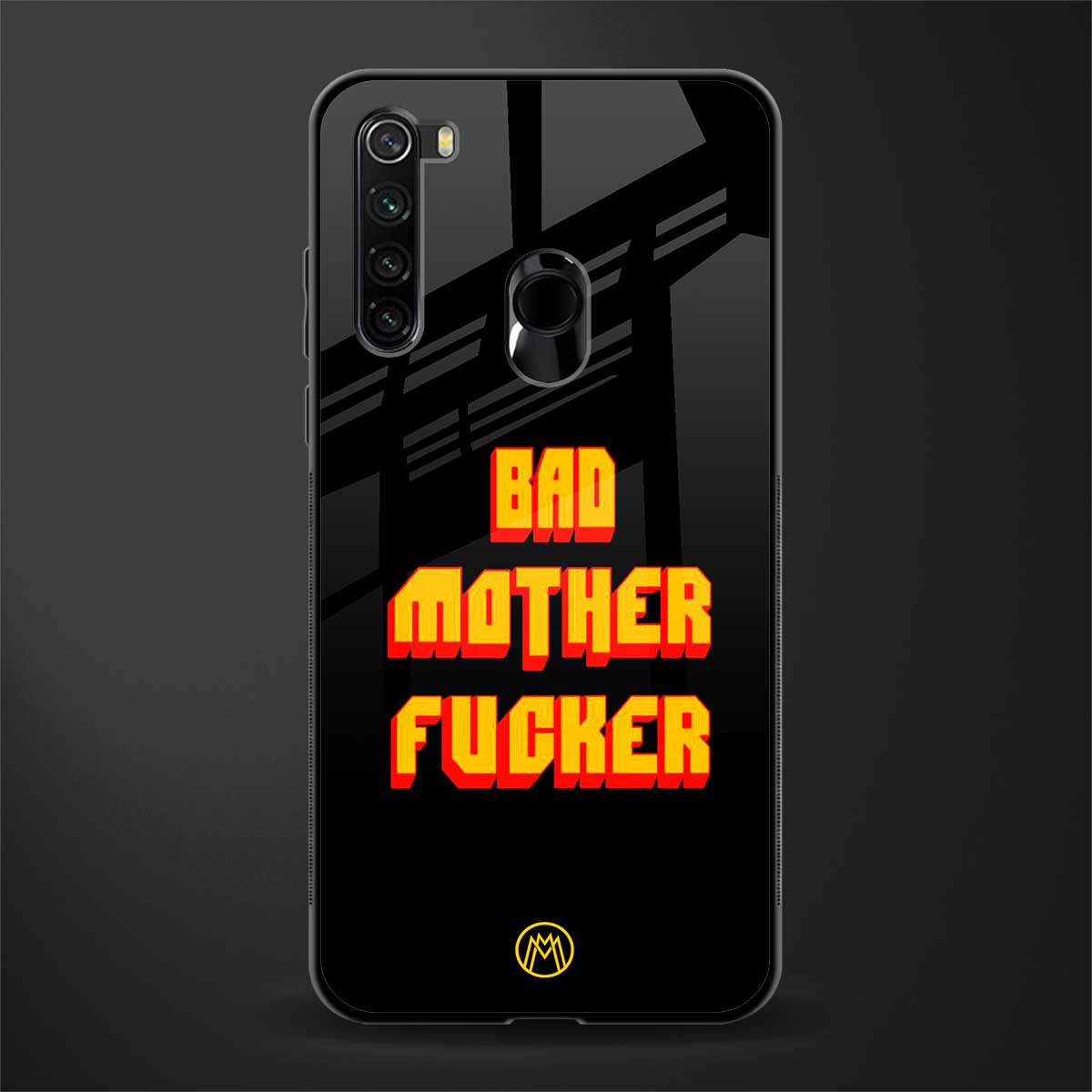 bad motherfcker glass case for redmi note 8 image