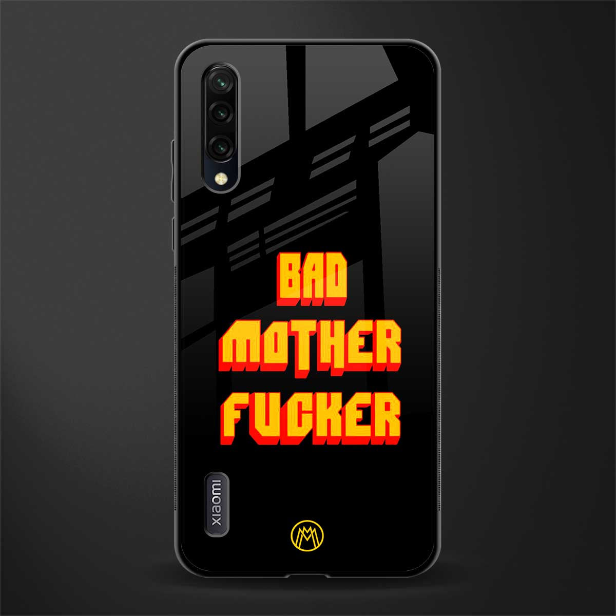 bad motherfcker glass case for mi a3 redmi a3 image