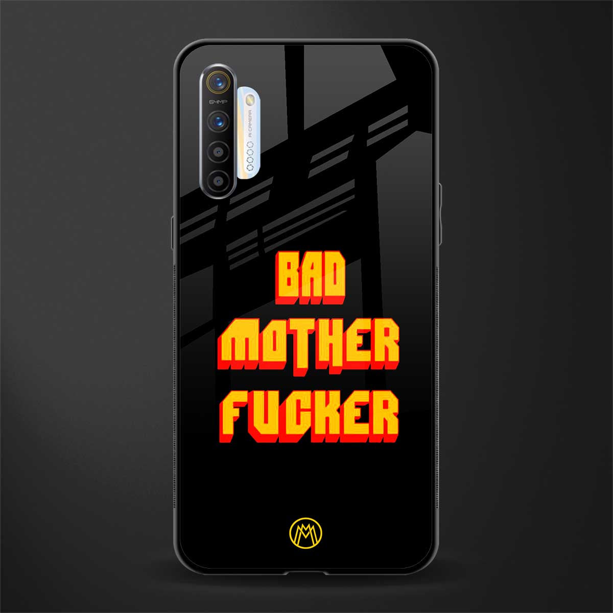 bad motherfcker glass case for realme xt image