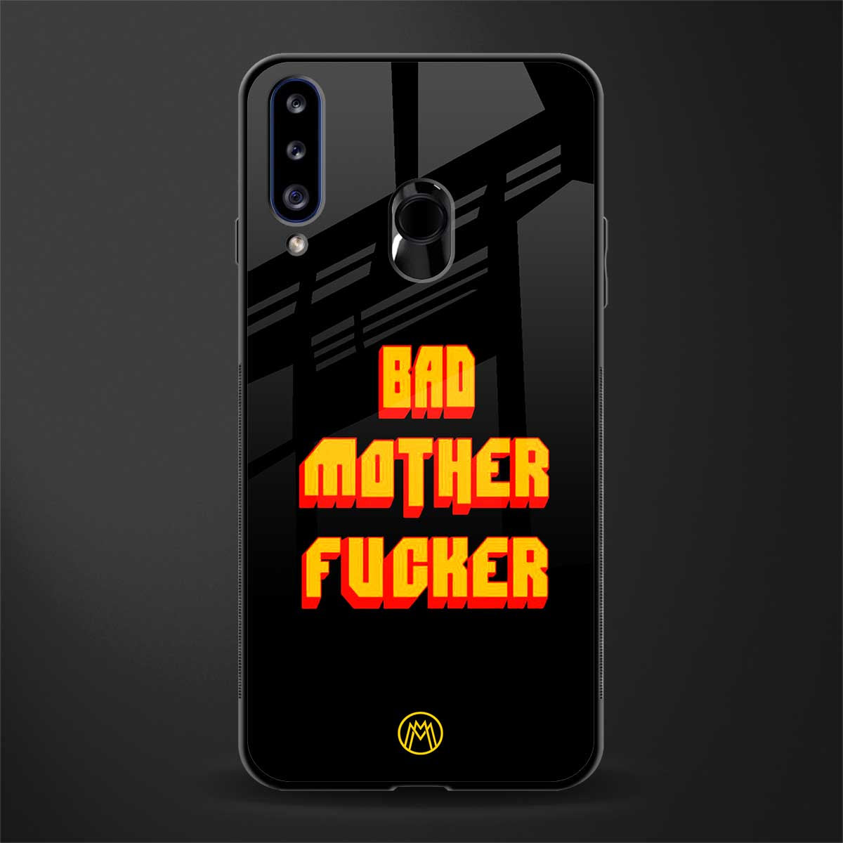 bad motherfcker glass case for samsung galaxy a20s image