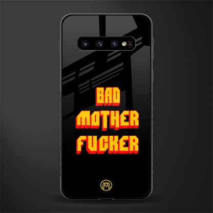bad motherfcker glass case for samsung galaxy s10 plus image