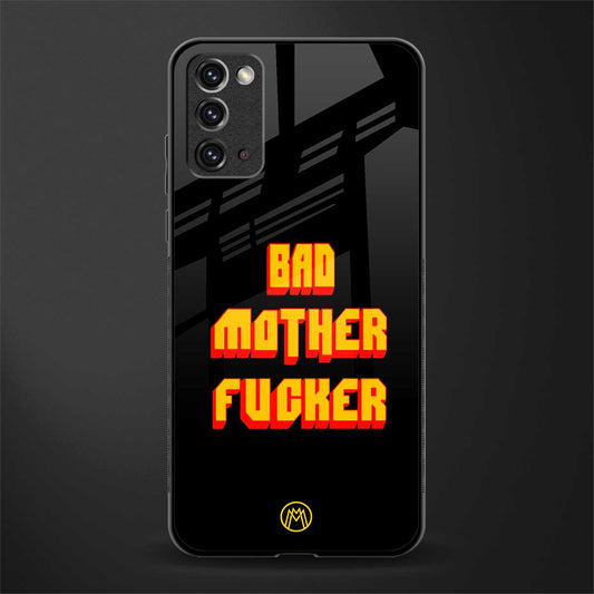bad motherfcker glass case for samsung galaxy note 20 image