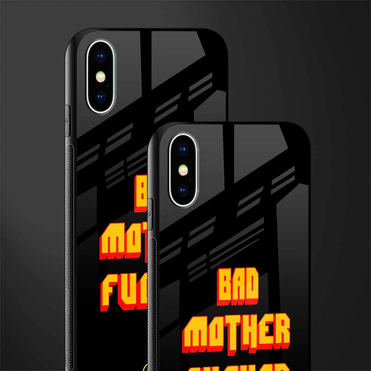 bad motherfcker glass case for iphone xs image-2