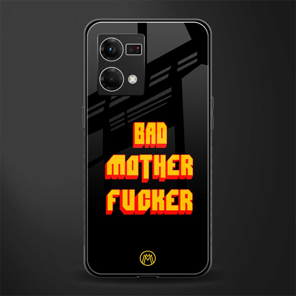 bad motherfcker back phone cover | glass case for oppo f21 pro 4g