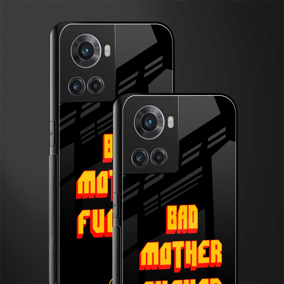 bad motherfcker back phone cover | glass case for oneplus 10r 5g