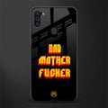 bad motherfcker glass case for samsung galaxy m11 image