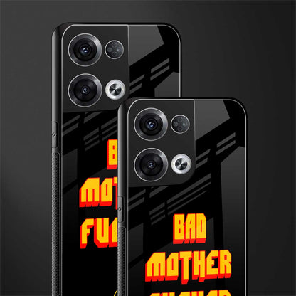 bad motherfcker back phone cover | glass case for oppo reno 8 pro