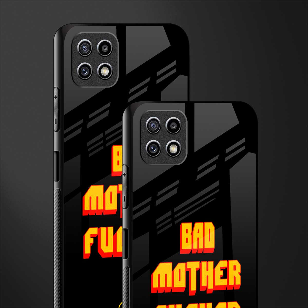 bad motherfcker back phone cover | glass case for samsung galaxy f42