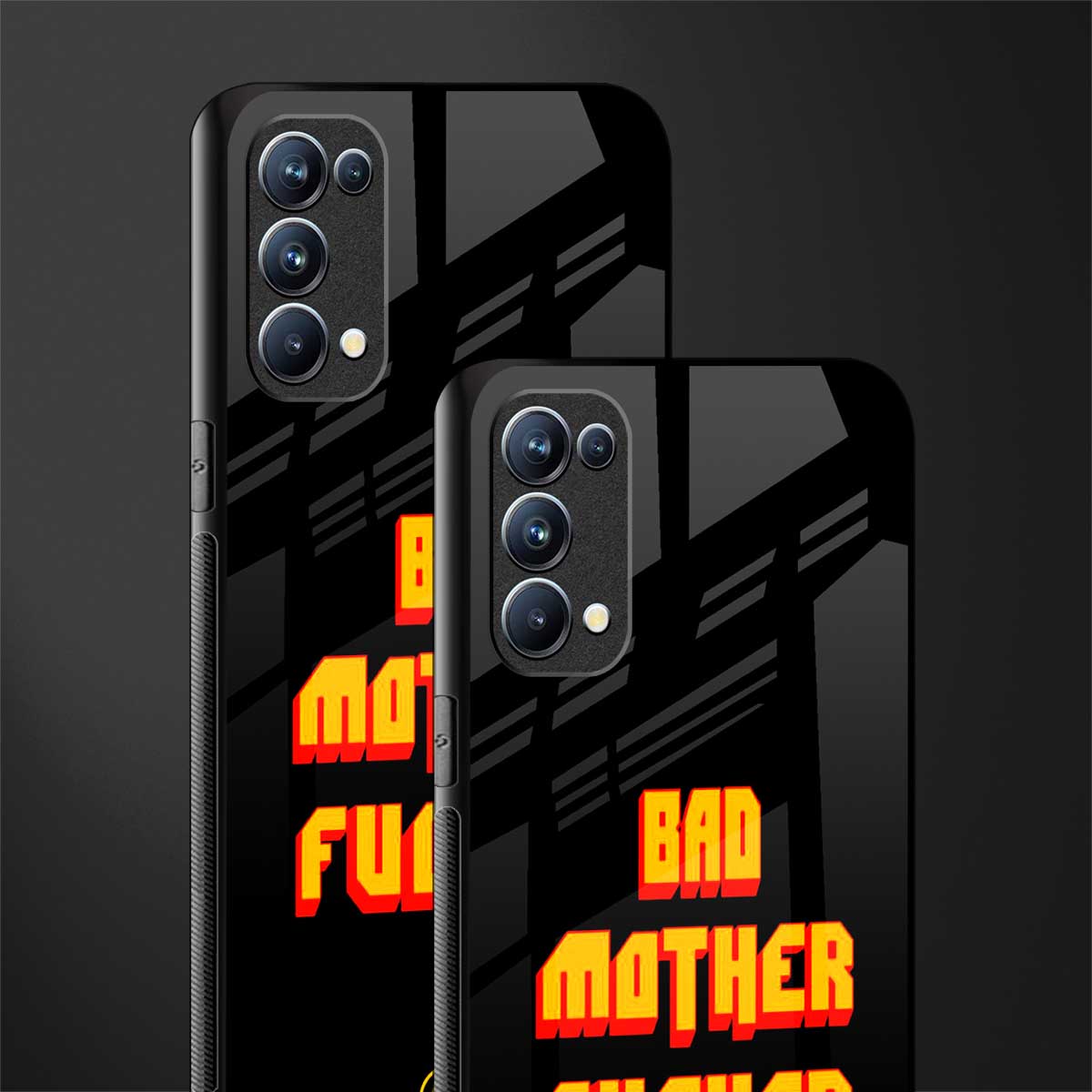 bad motherfcker back phone cover | glass case for oppo reno 5