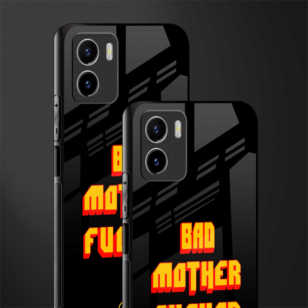 bad motherfcker back phone cover | glass case for vivo y72