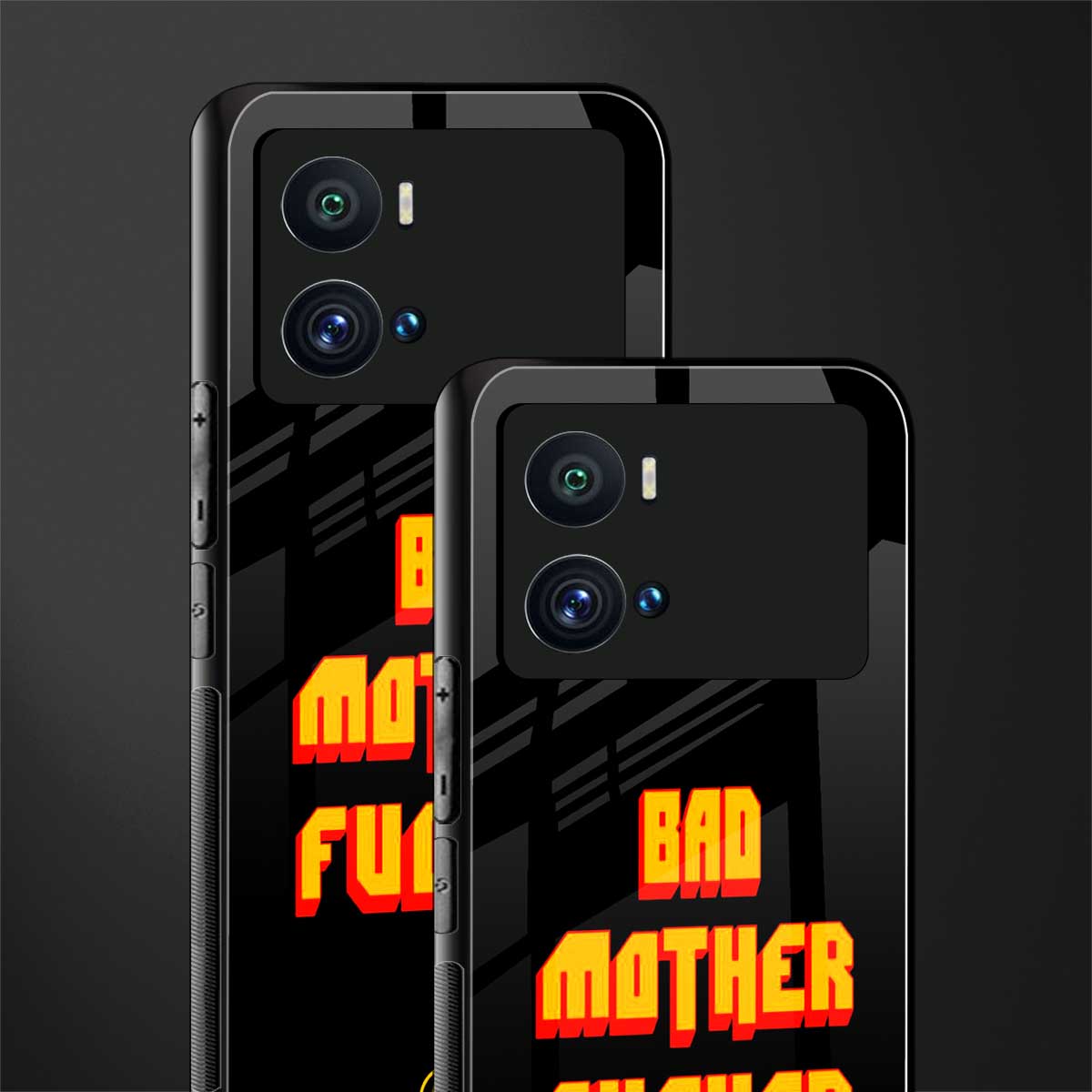 bad motherfcker back phone cover | glass case for iQOO 9 Pro