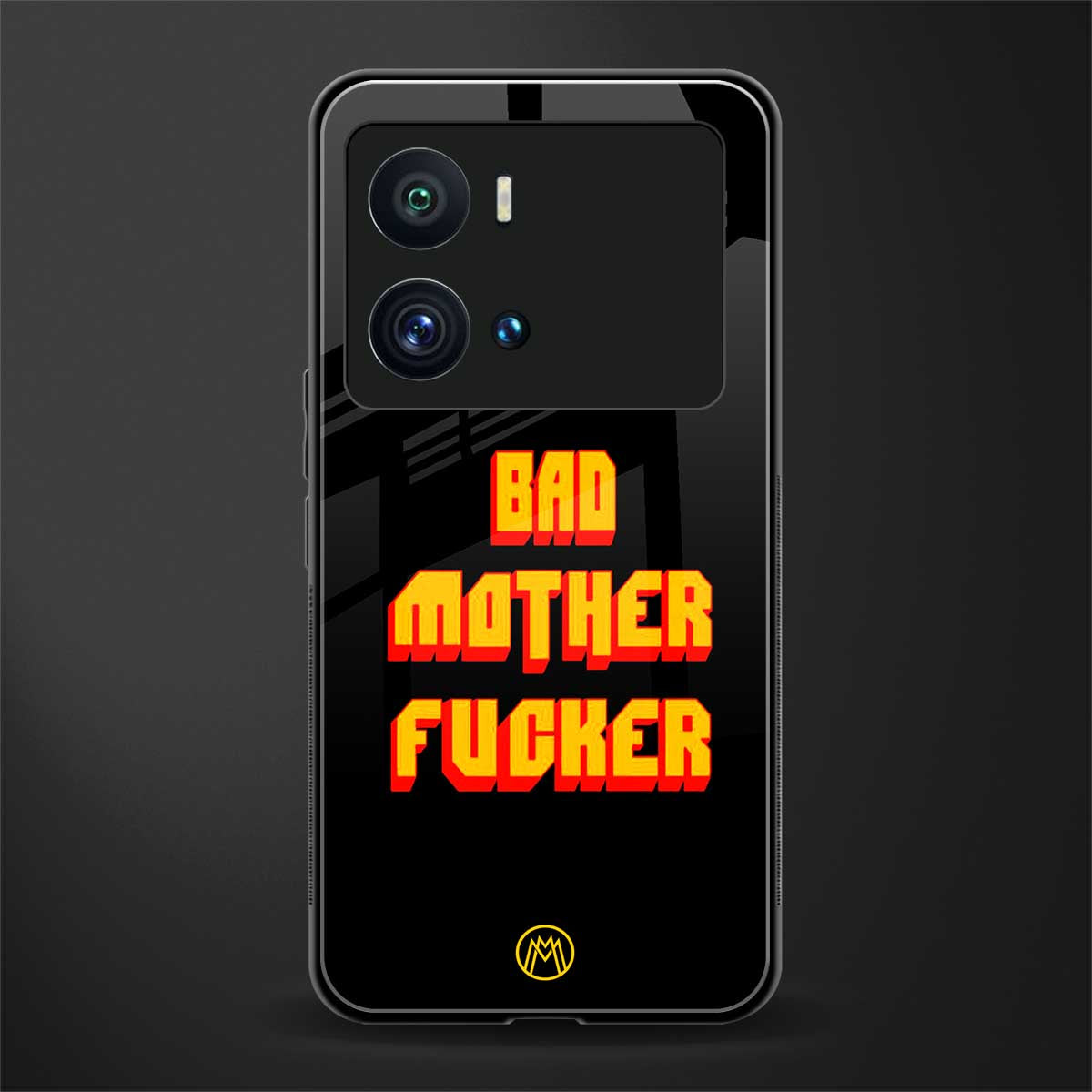 bad motherfcker back phone cover | glass case for iQOO 9 Pro